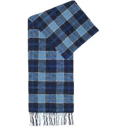 Blue Wool Scarf