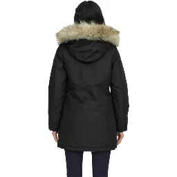 Black Polyester Parka