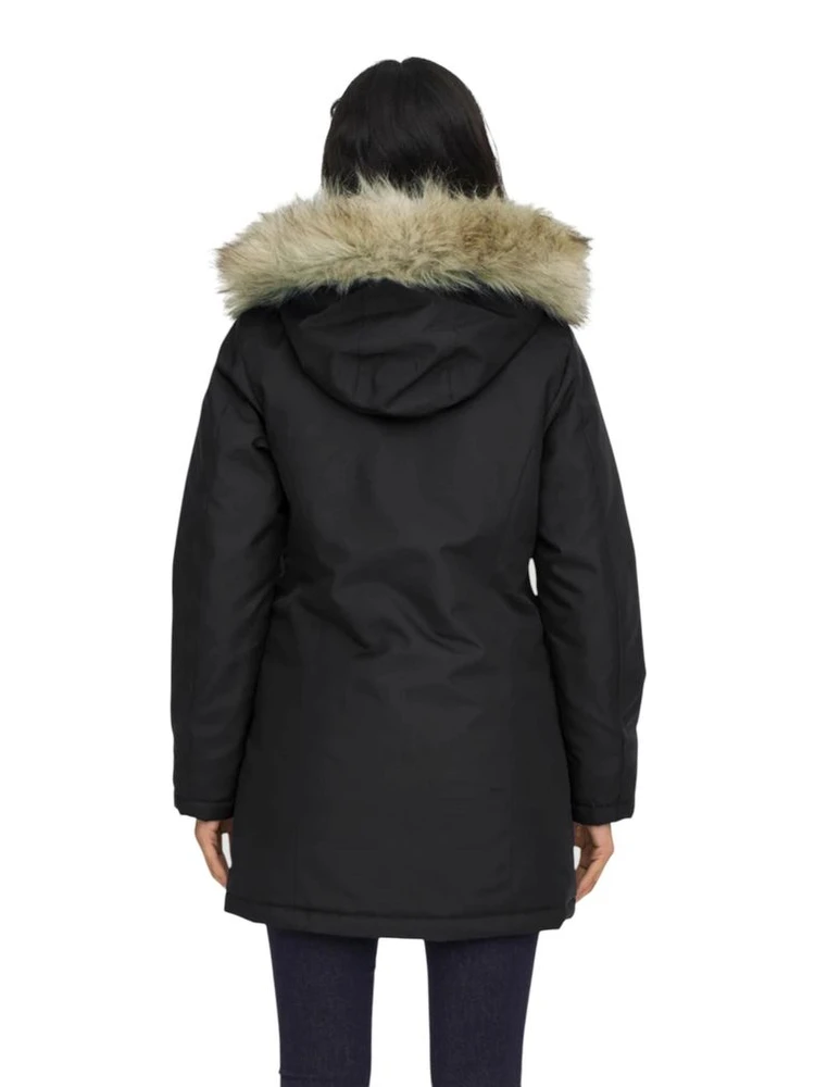 Black Polyester Parka alternative