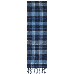Blue Wool Scarf