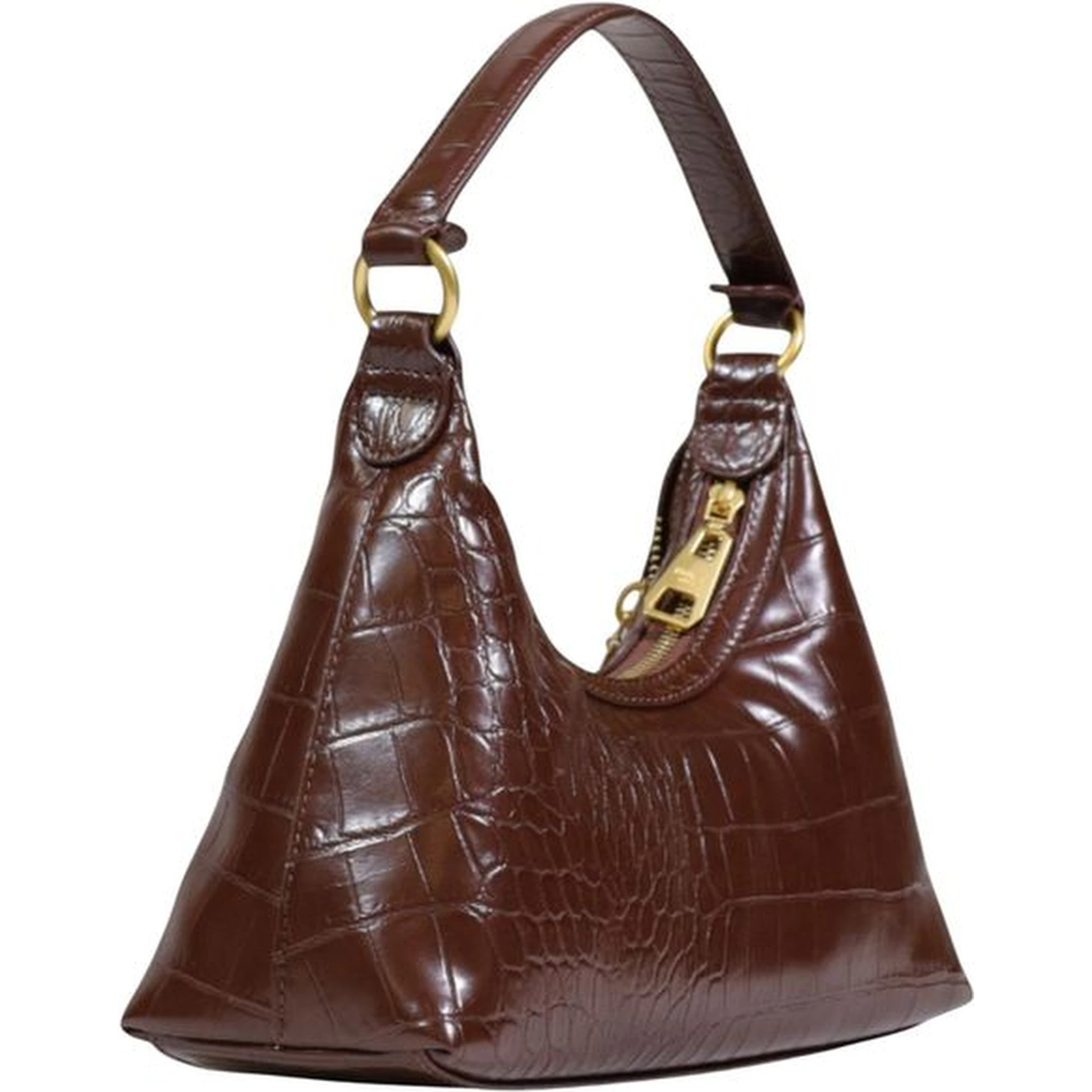 Brown Polyester Handbag