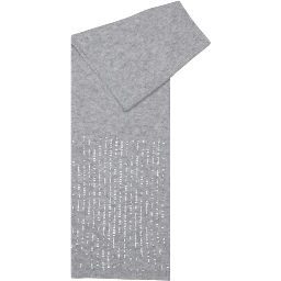 Gray Recycled Polyester Scarf