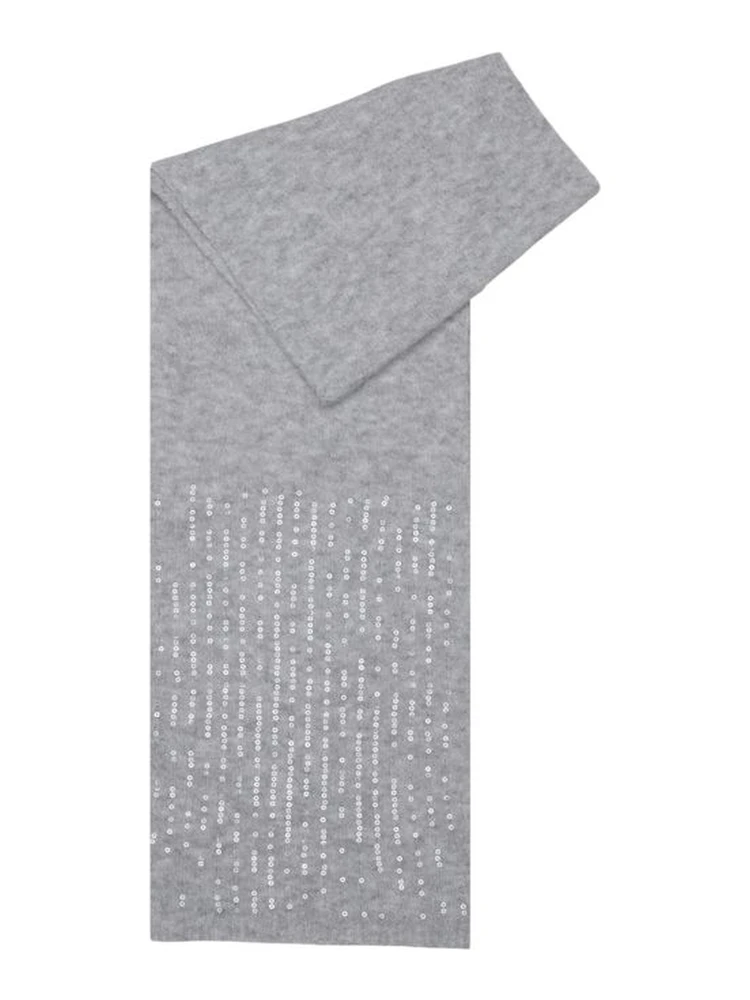 Gray Recycled Polyester Scarf