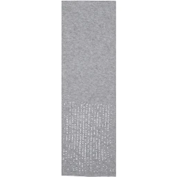 Gray Recycled Polyester Scarf