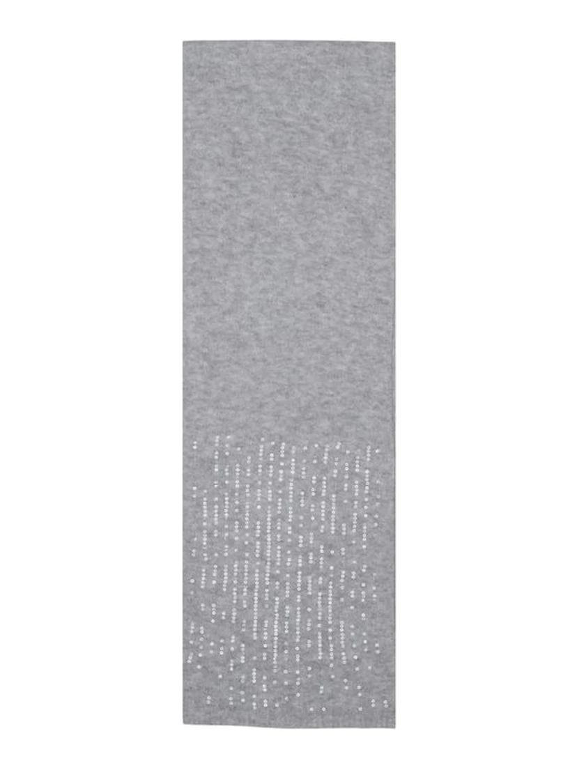 Gray Recycled Polyester Scarf