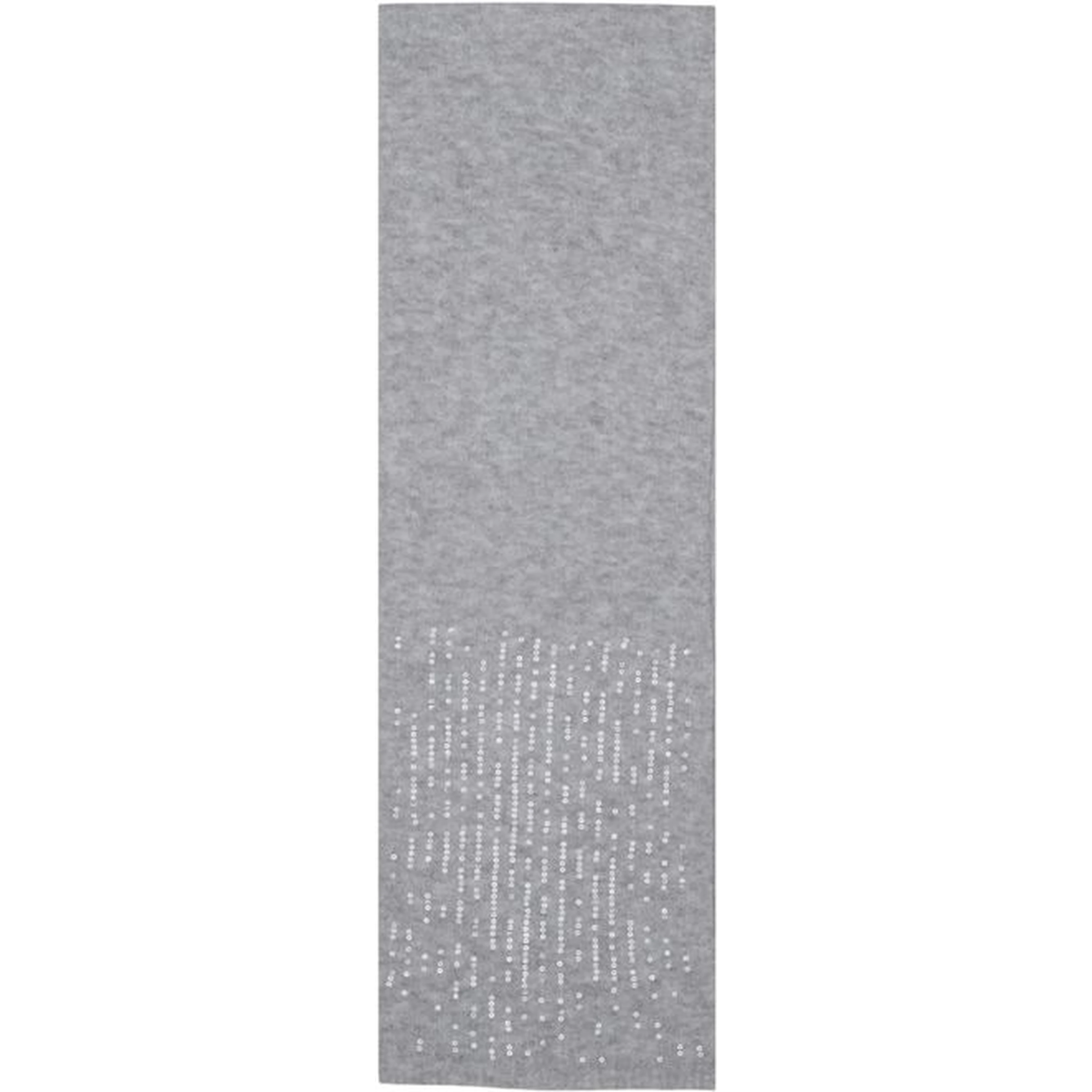 Gray Recycled Polyester Scarf