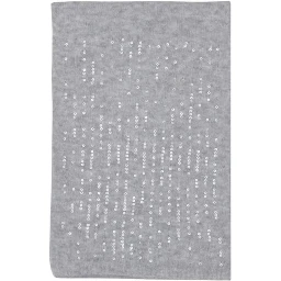 Gray Recycled Polyester Scarf