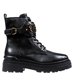 Black Leather Ankle Boots