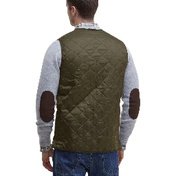 Green Polyamide Sleveless Jacket