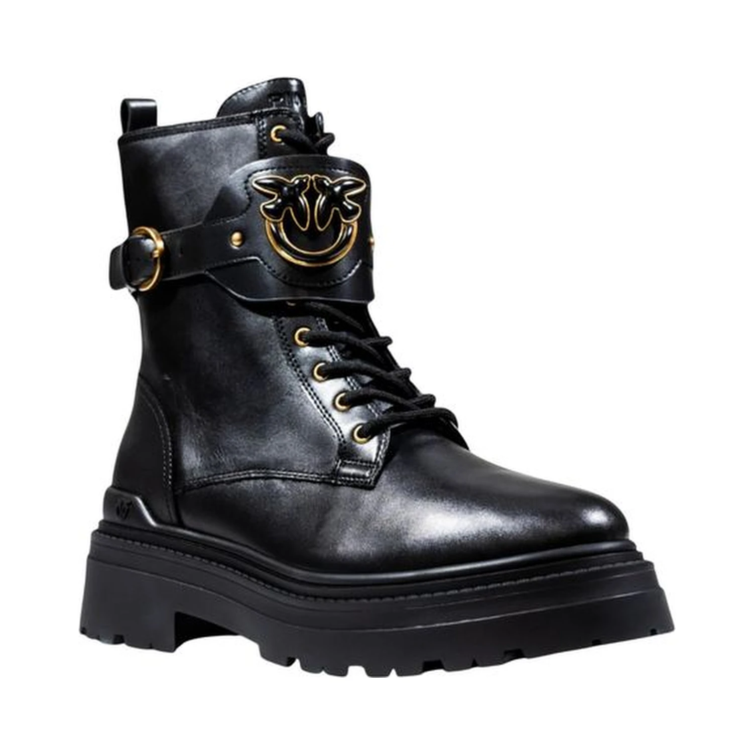Black Leather Ankle Boots