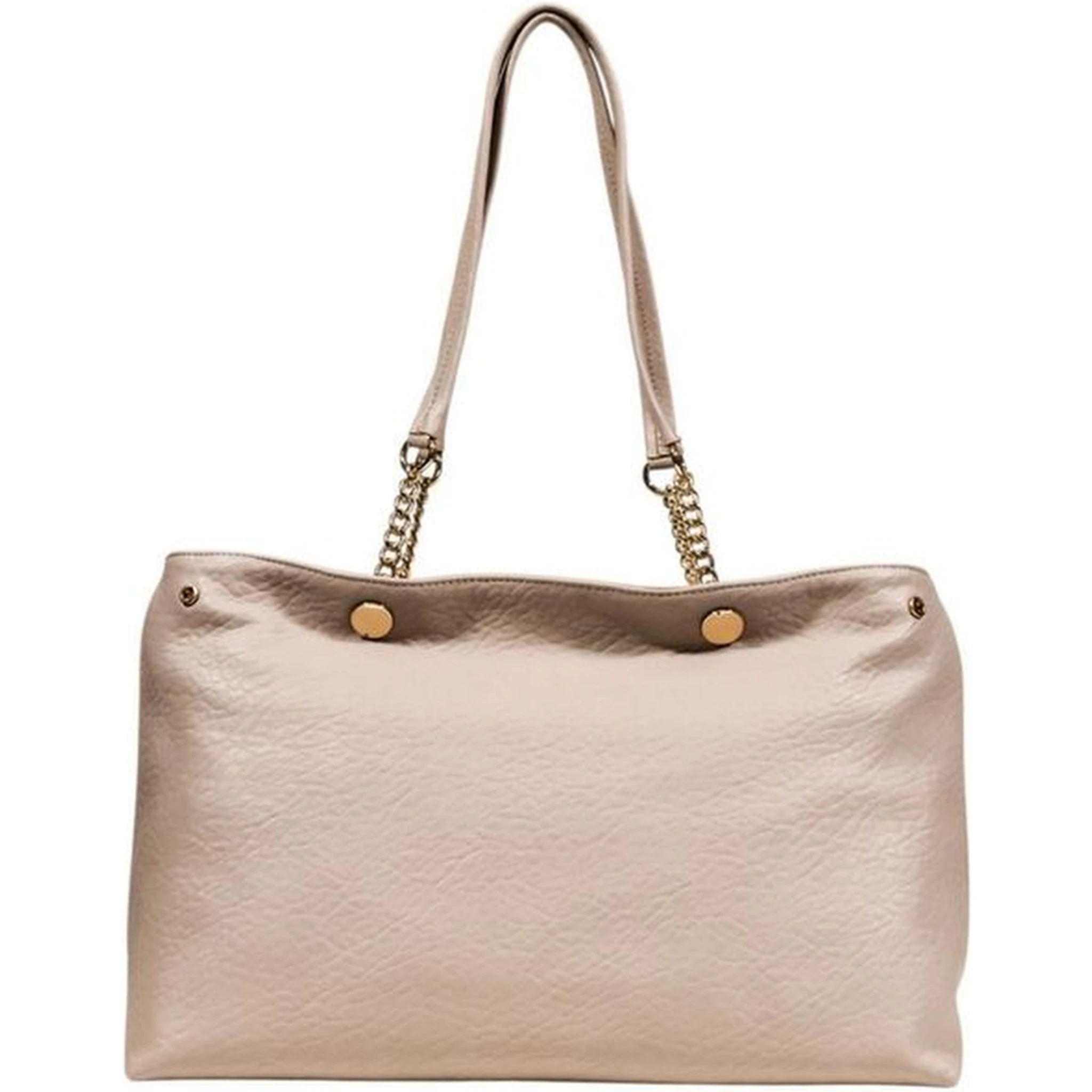 Beige Polyester Handbag