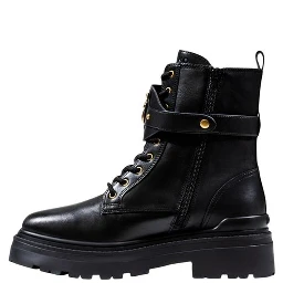 Black Leather Ankle Boots