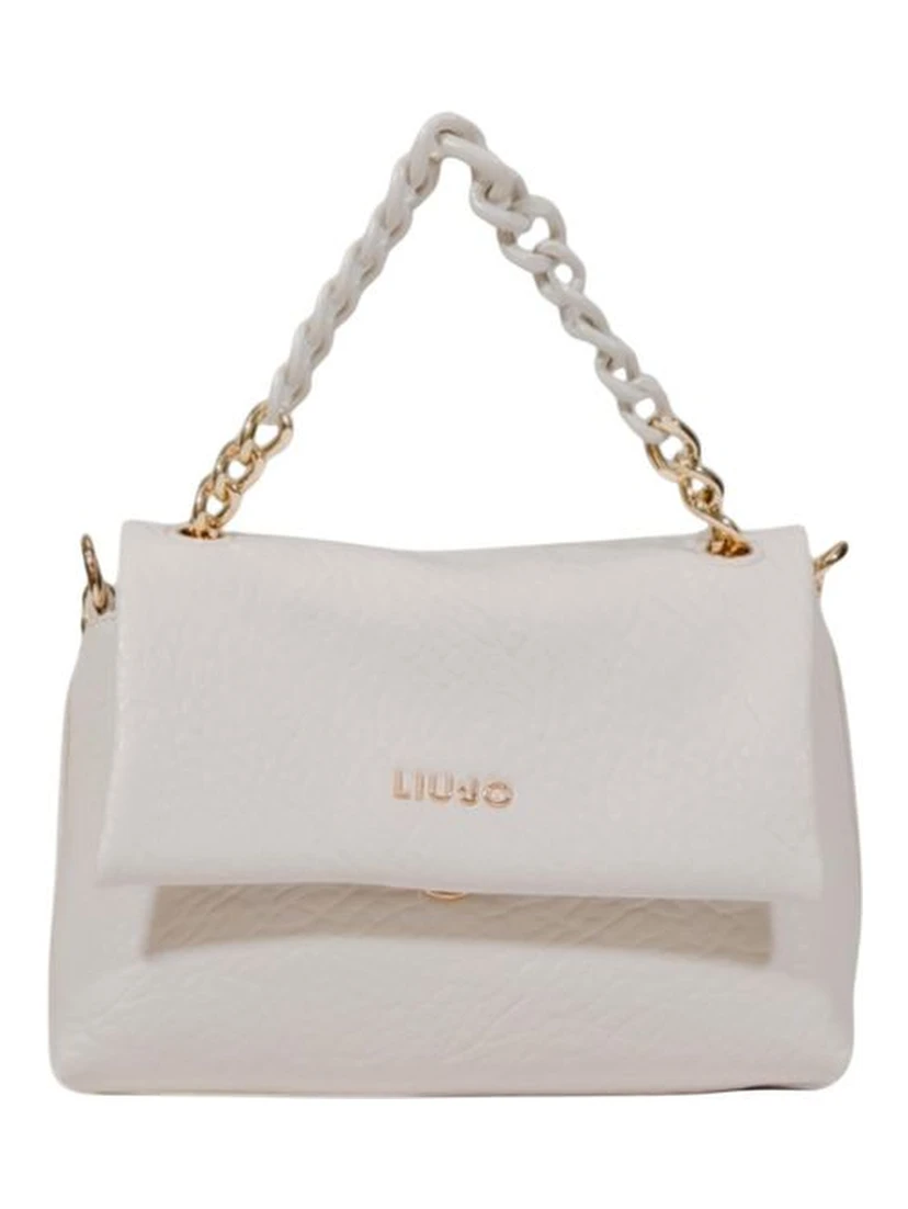 White Polyester Handbag