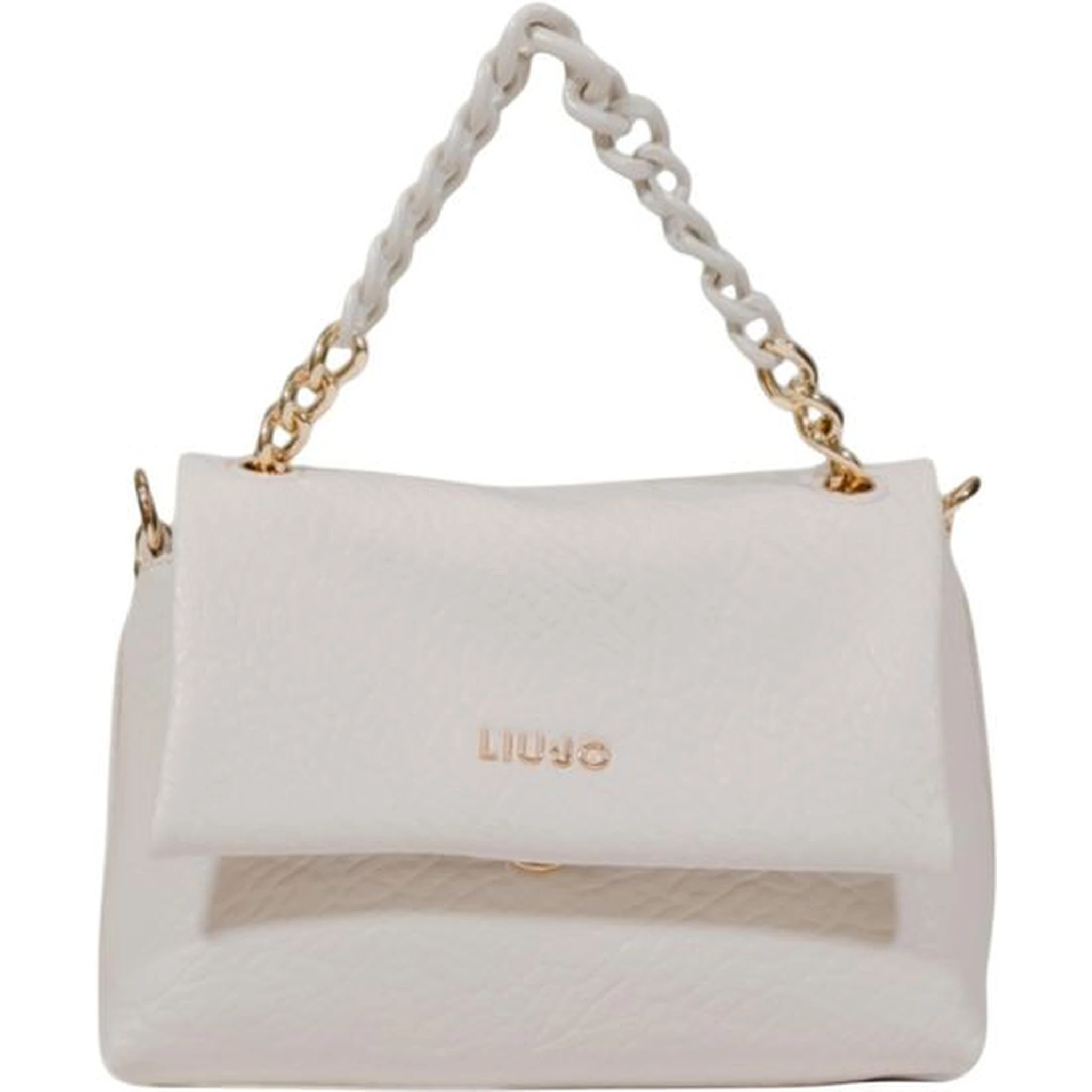 White Polyester Handbag