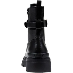 Black Leather Ankle Boots