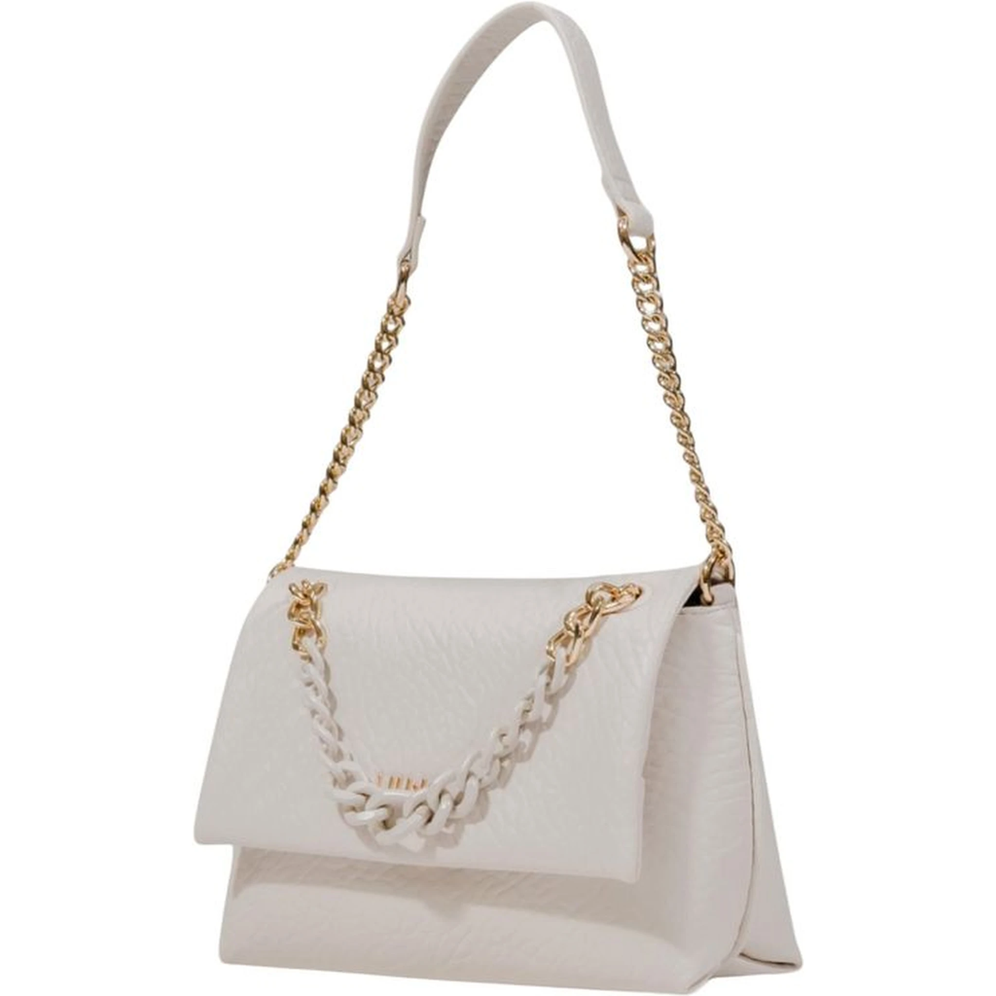 White Polyester Handbag