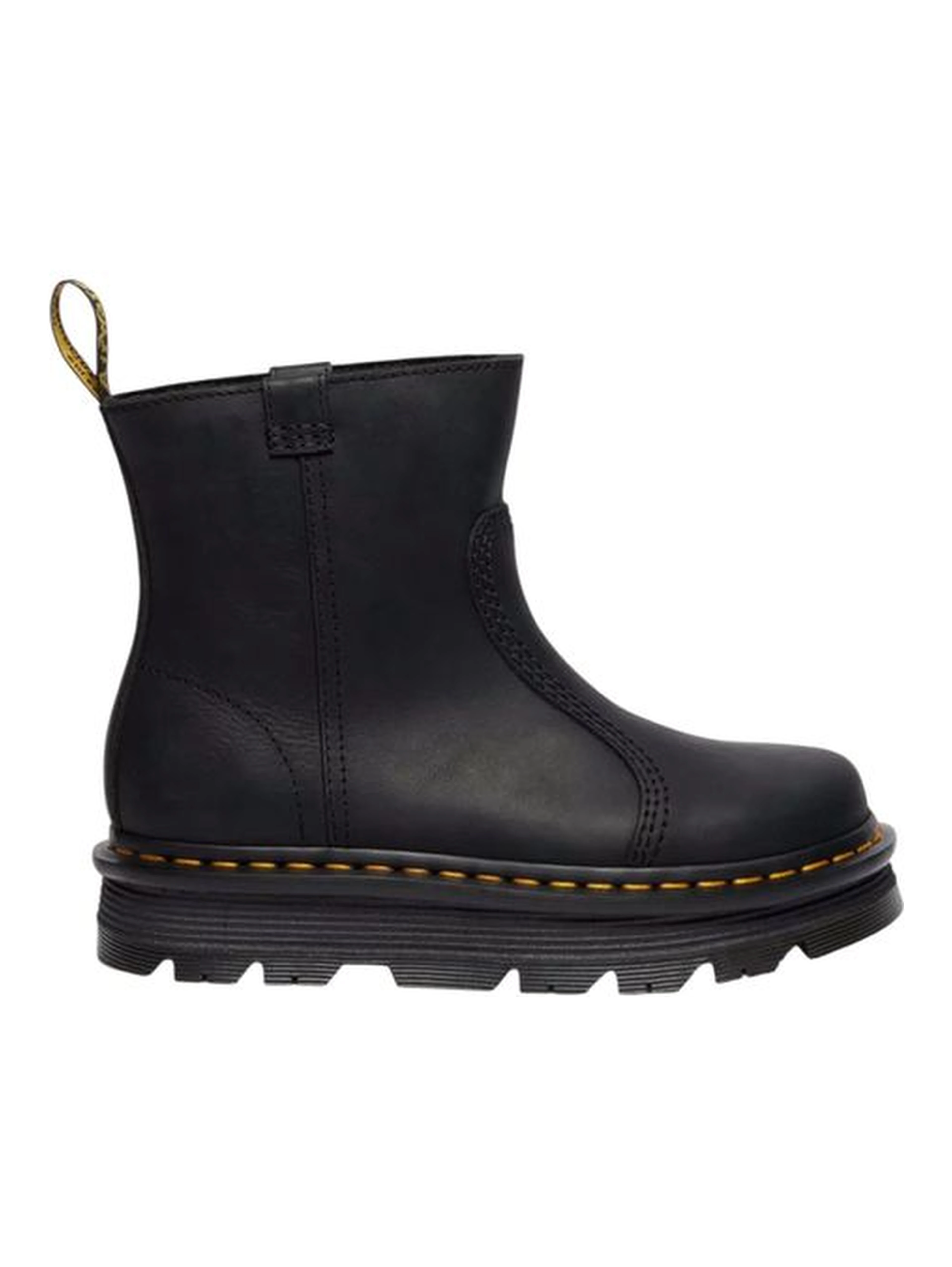 Black Leather Ankle Boots