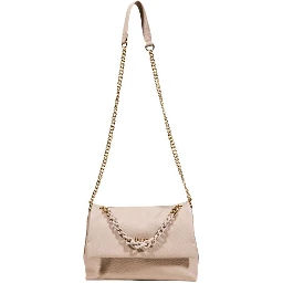 Beige Polyester Handbag