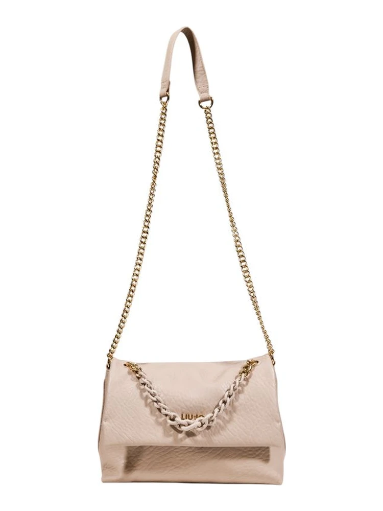 Beige Polyester Handbag