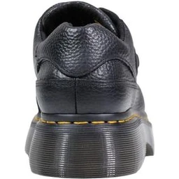 Black Leather Platform Pumps