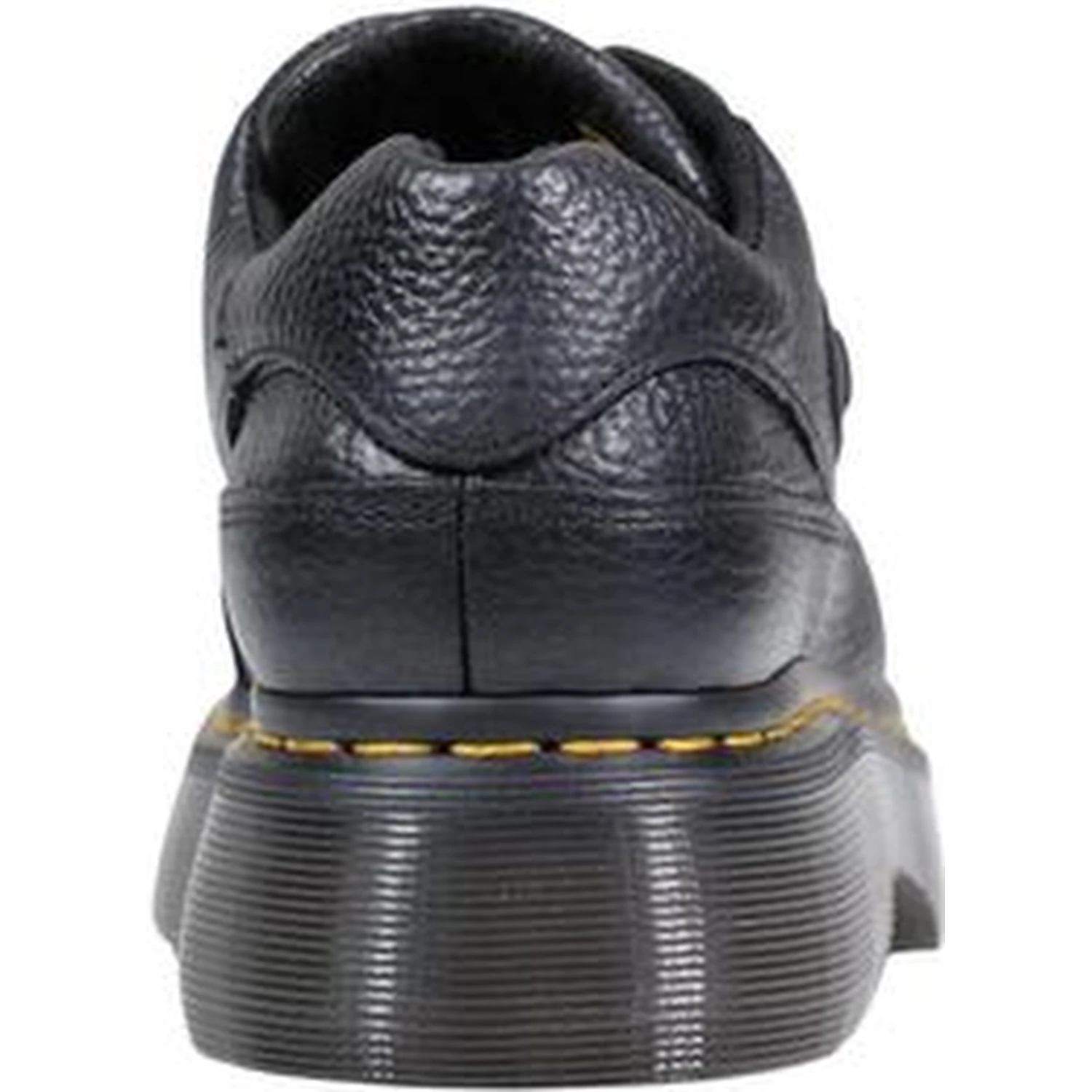 Black Leather Platform Pumps