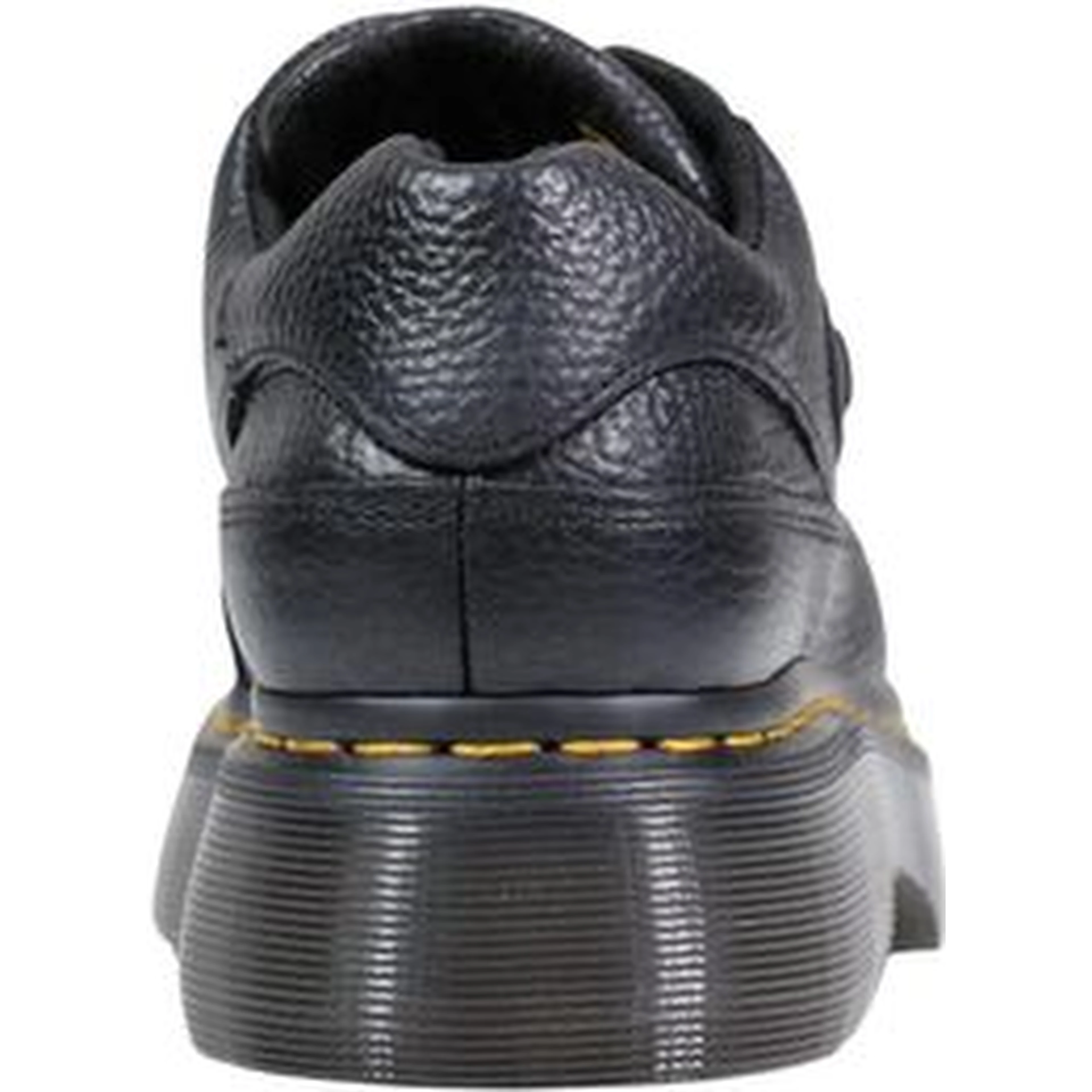 Black Leather Platform Pumps