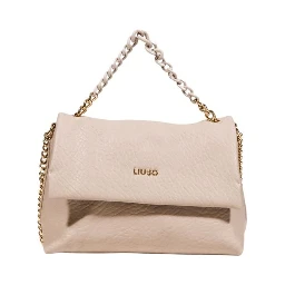 Beige Polyester Handbag