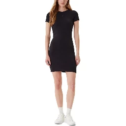 Black Cotton Midi Dress