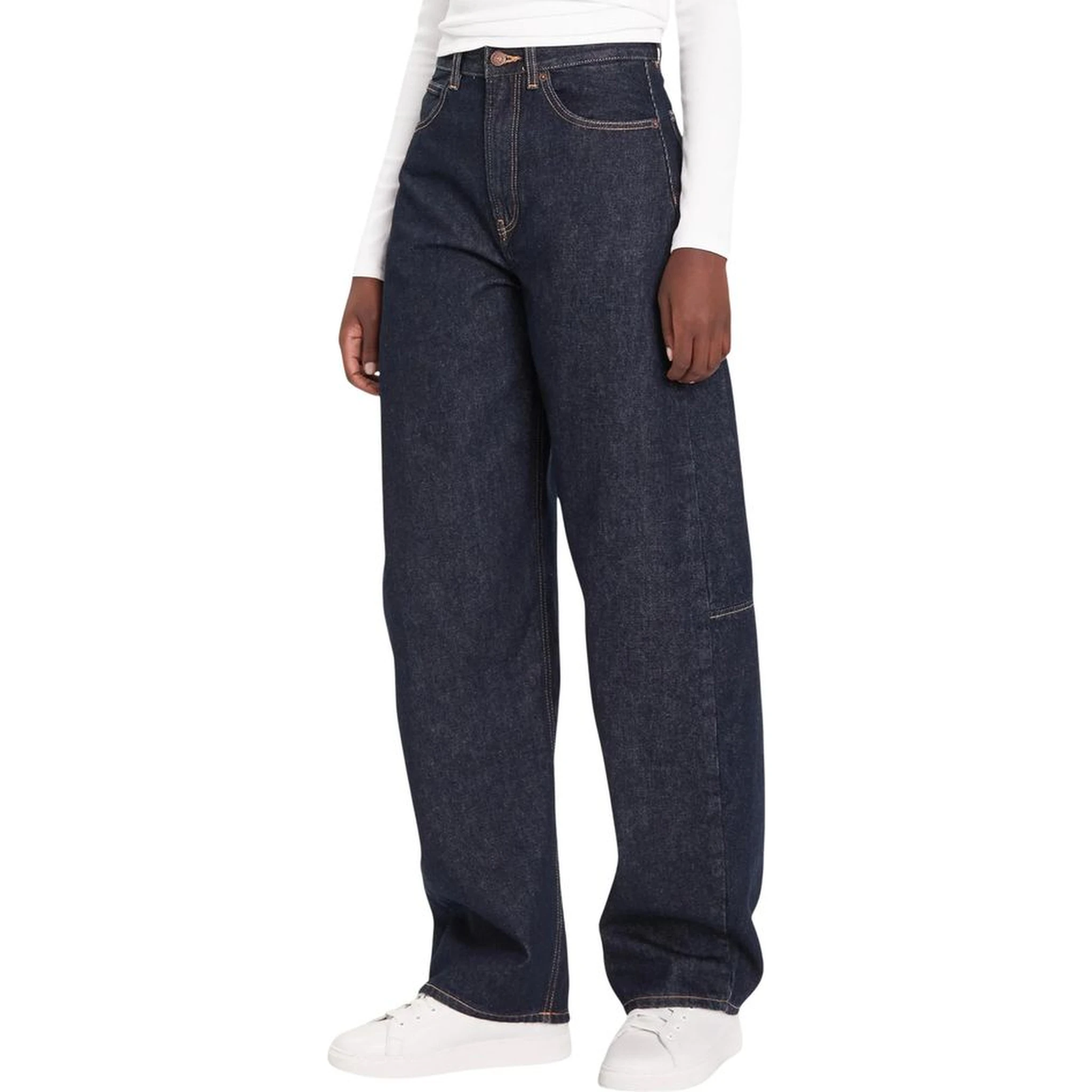 Blue Cotton Mom Jeans