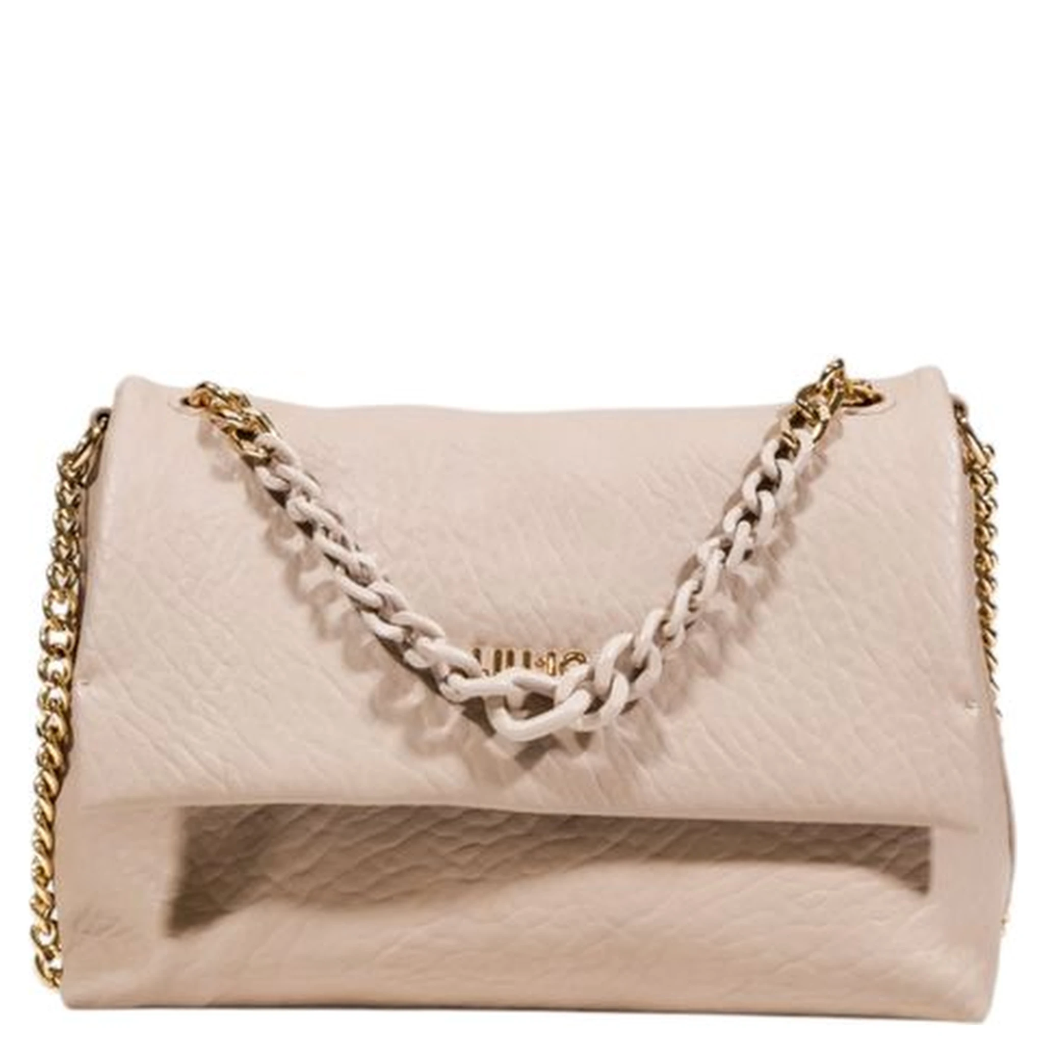 Beige Polyester Handbag