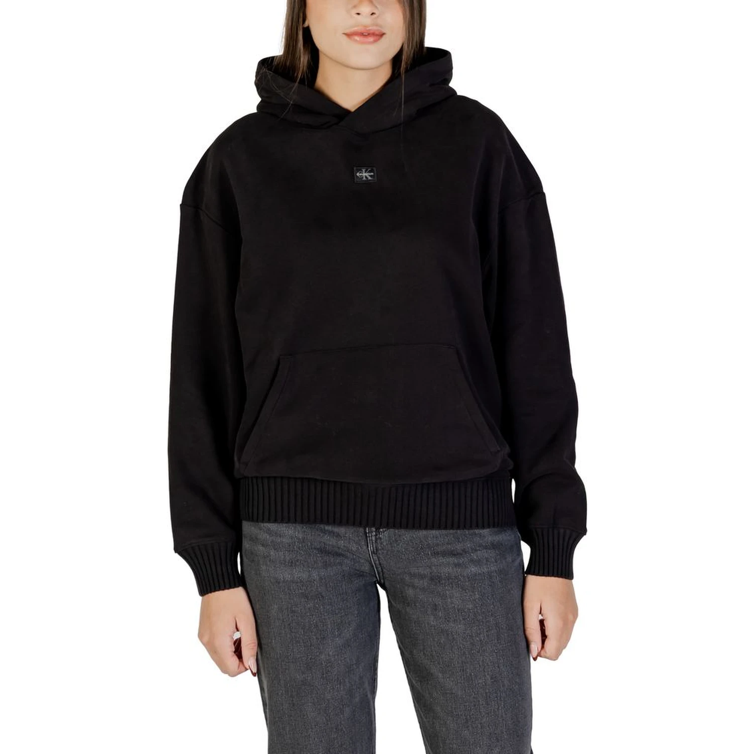 Black Cotton Hoodie