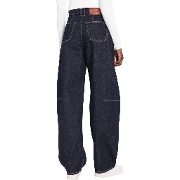Blue Cotton Mom Jeans