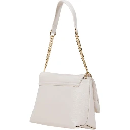 White Polyester Handbag