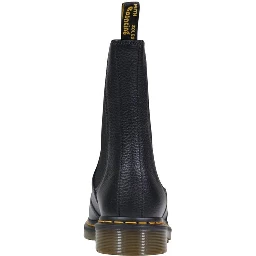 حذاء كاحل من الجلد الأسود