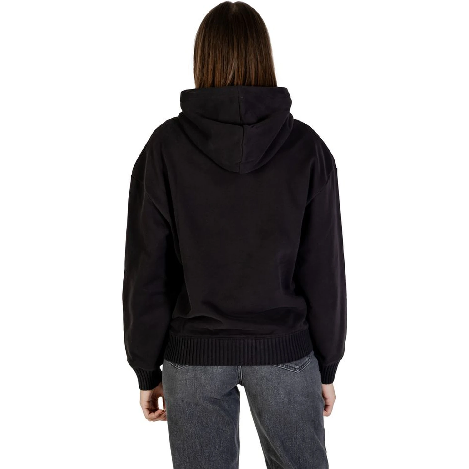 Black Cotton Hoodie