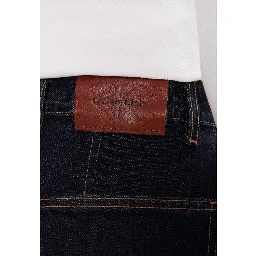 Blue Cotton Mom Jeans