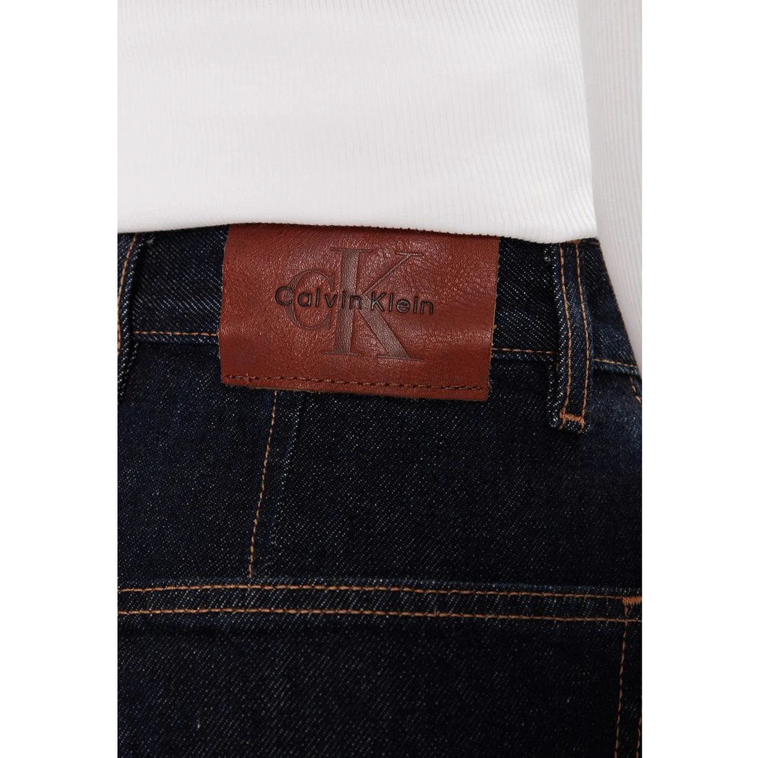 Blue Cotton Mom Jeans