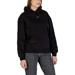 Black Cotton Hoodie