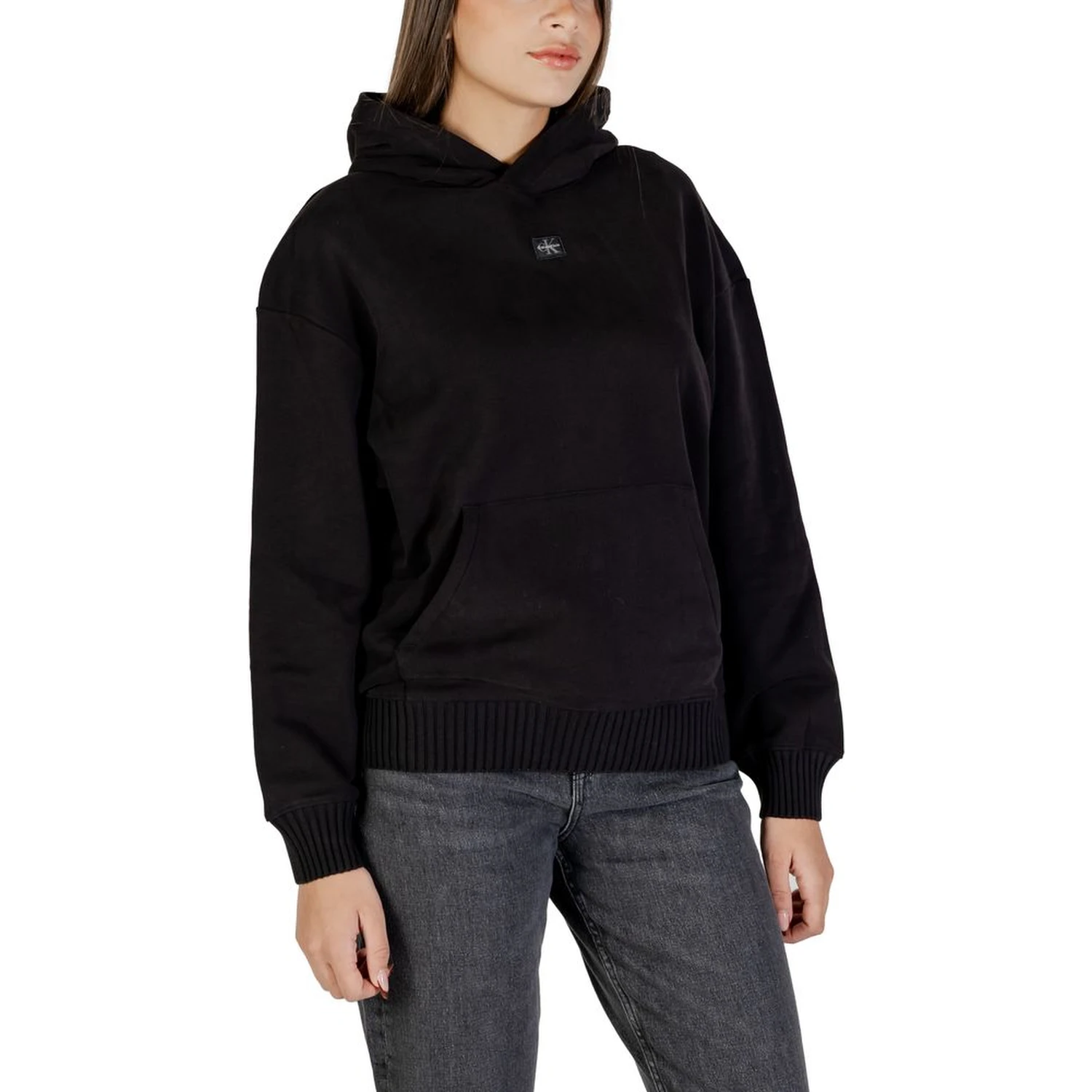 Black Cotton Hoodie