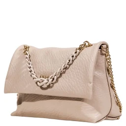 Beige Polyester Handbag
