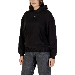 Black Cotton Hoodie