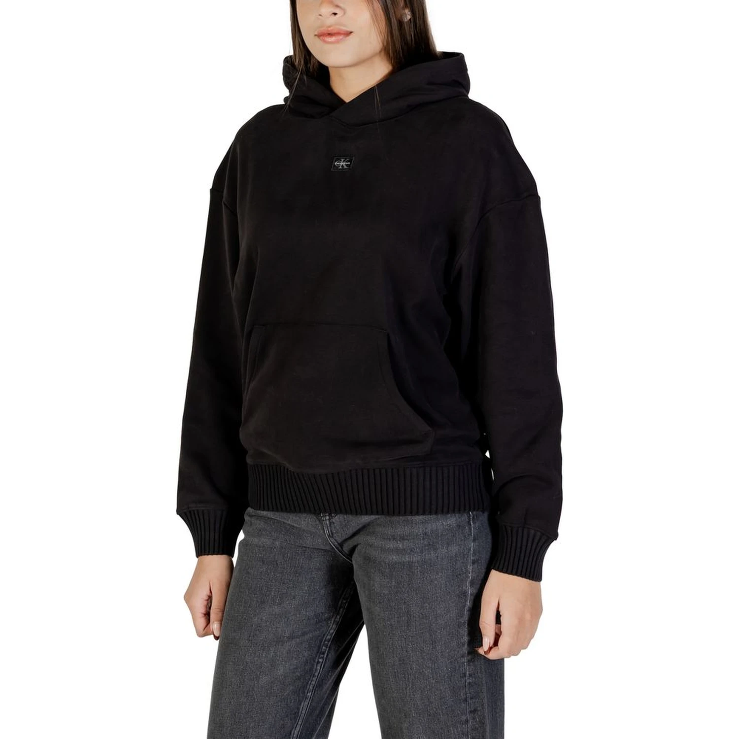 Black Cotton Hoodie
