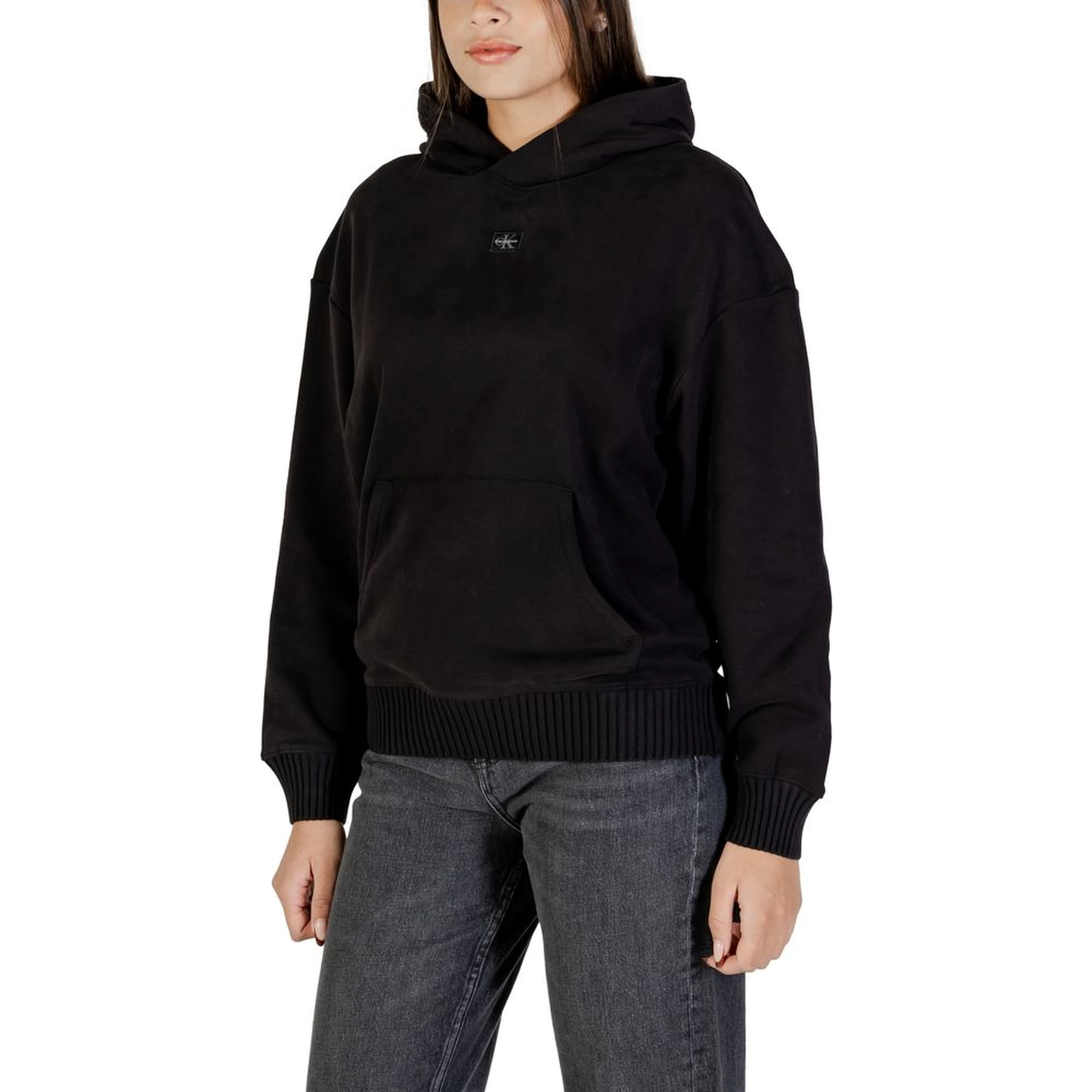 Black Cotton Hoodie