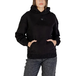 Black Cotton Hoodie