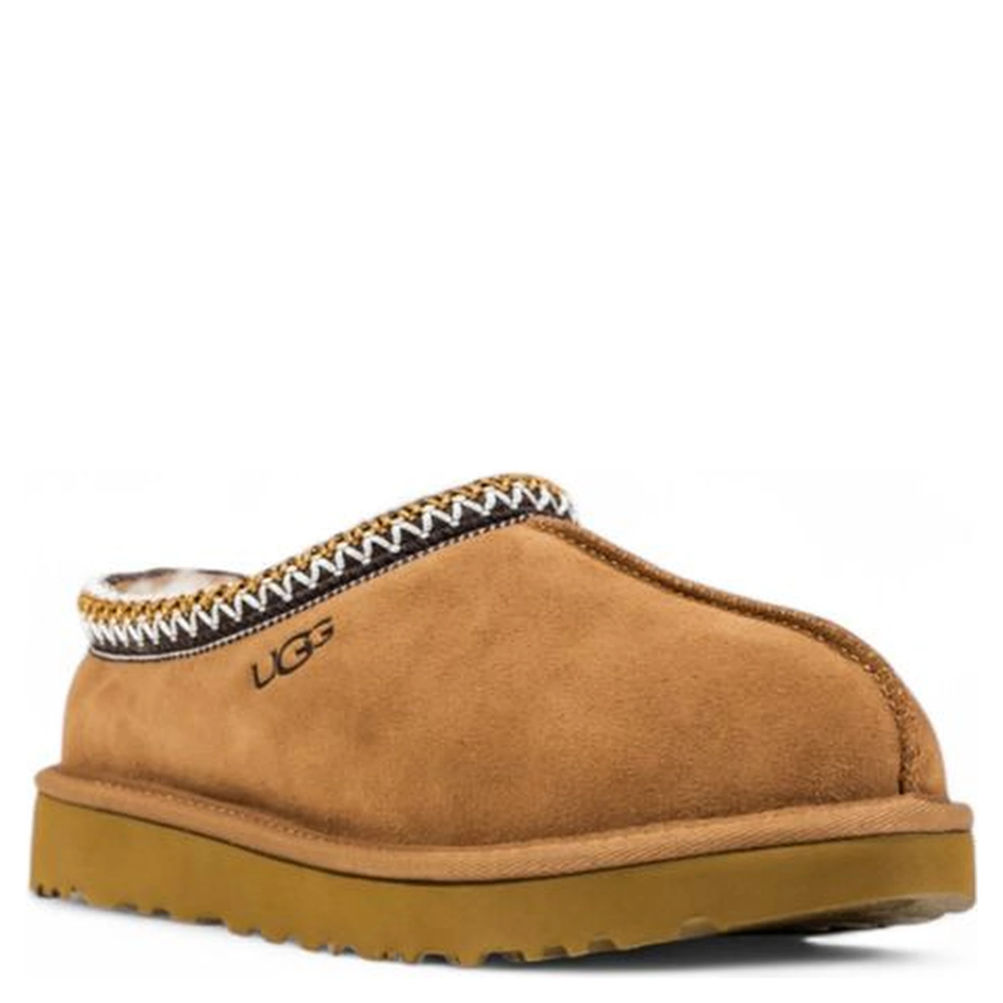 حذاء كاحل من الجلد البيج