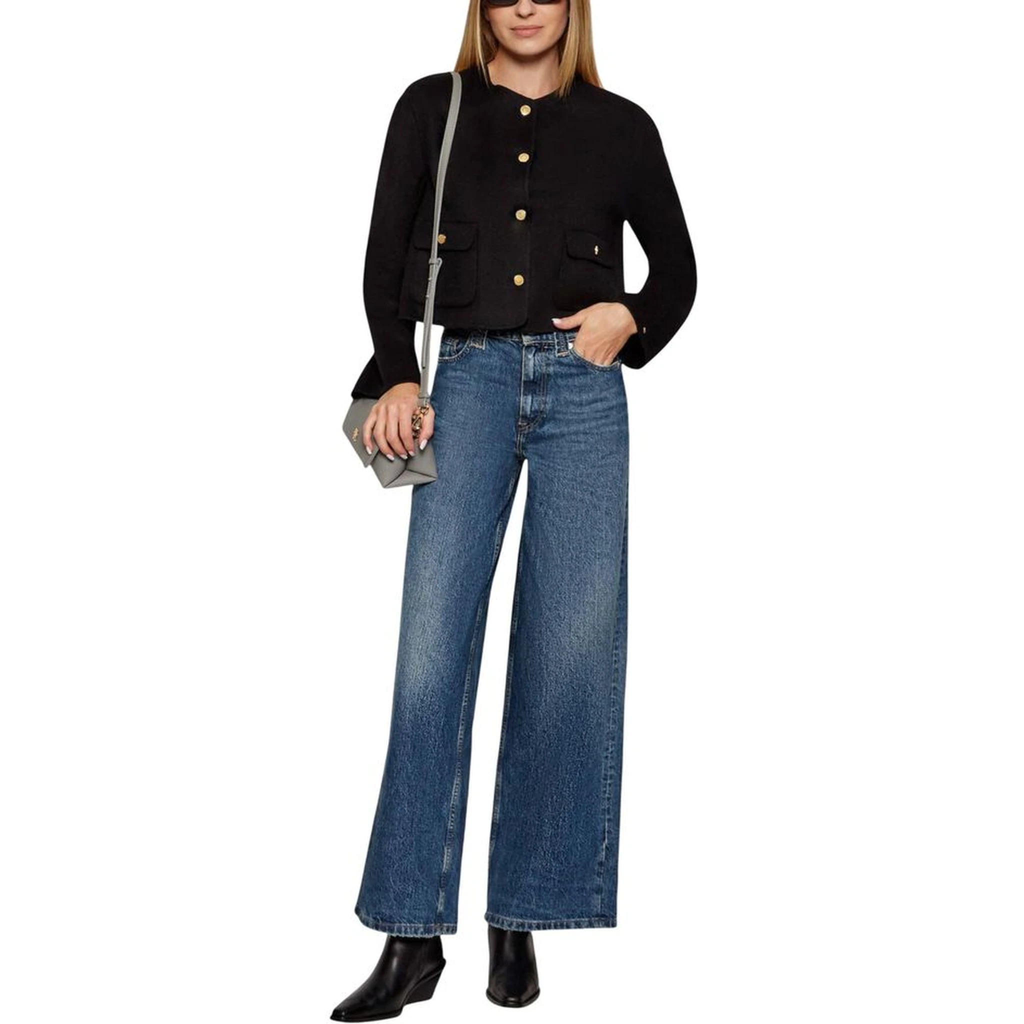 Blue Recycled Cotton Relaxed Fit Jeans