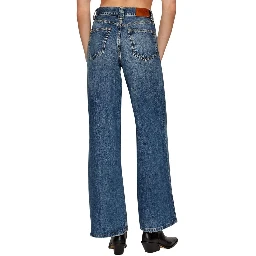 Blue Recycled Cotton Relaxed Fit Jeans