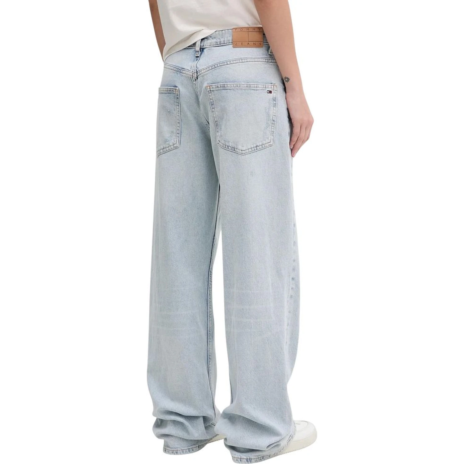 Light Blue Recycled Cotton Mom Jeans