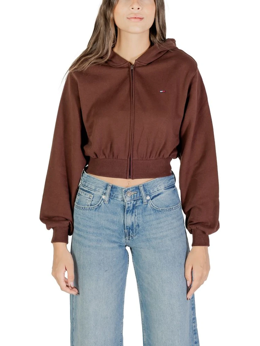 Brown Recycled Cotton Hoodie
