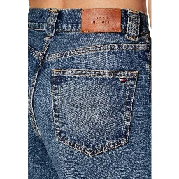 Blue Recycled Cotton Relaxed Fit Jeans